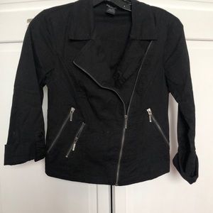Black cropped jacket
